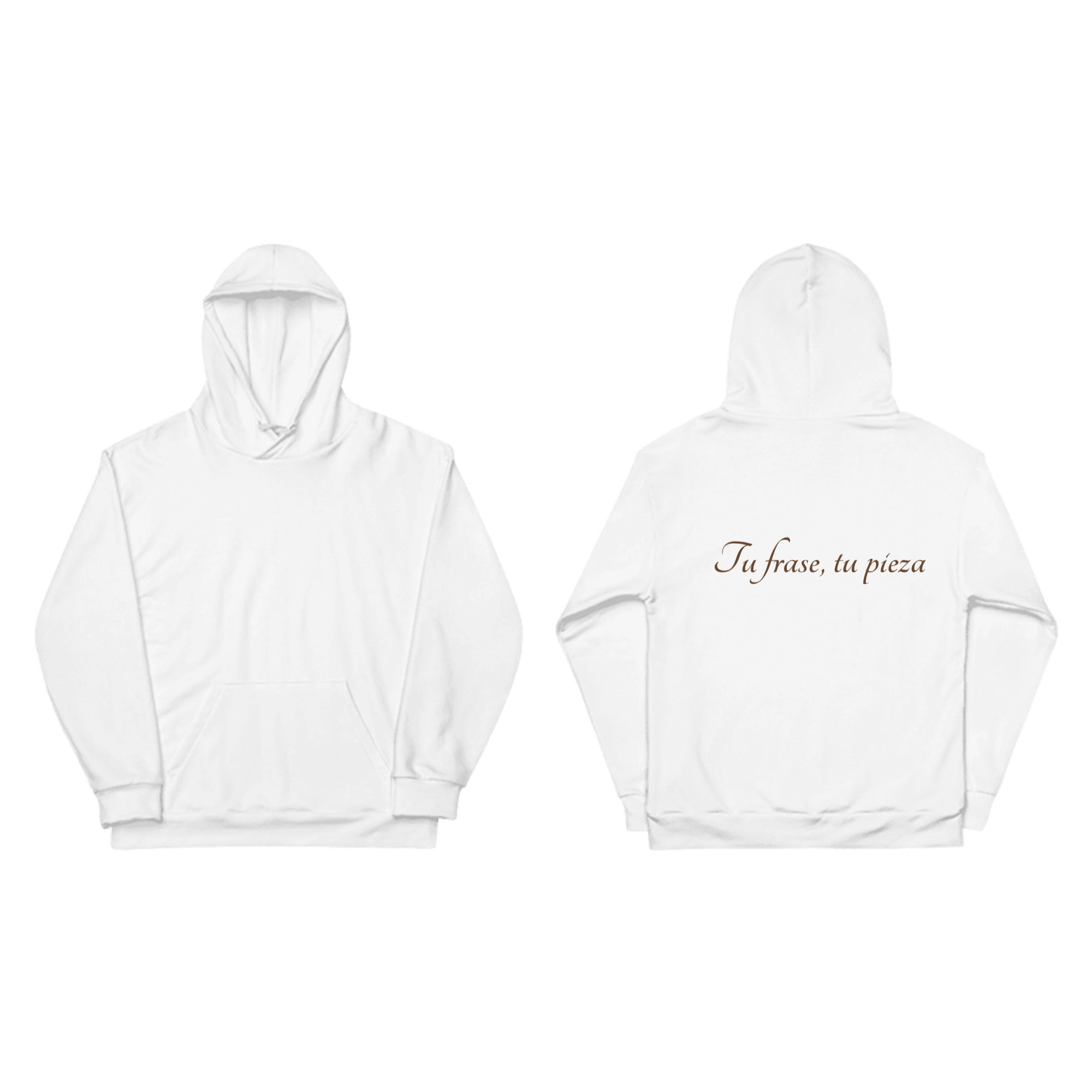 Hoodie con capucha personalizable | Tu pieza, tu frase