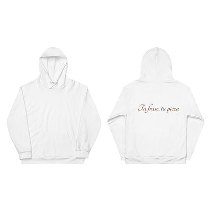 Hoodie con capucha personalizable | Tu pieza, tu frase