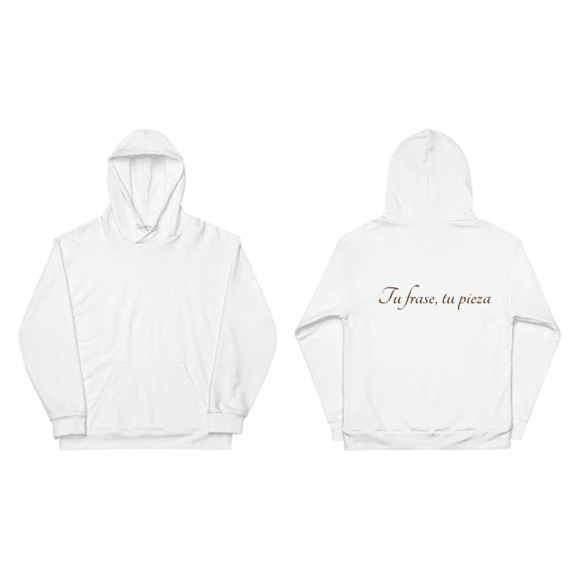 Hoodie con capucha personalizable | Tu pieza, tu frase