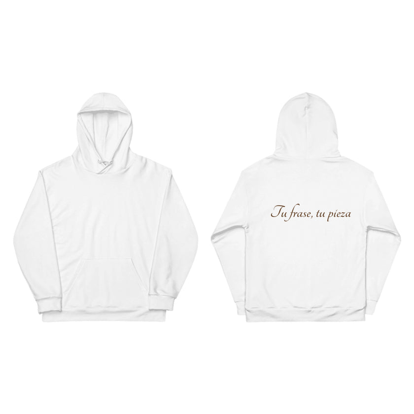 Hoodie con capucha personalizable | Tu pieza, tu frase