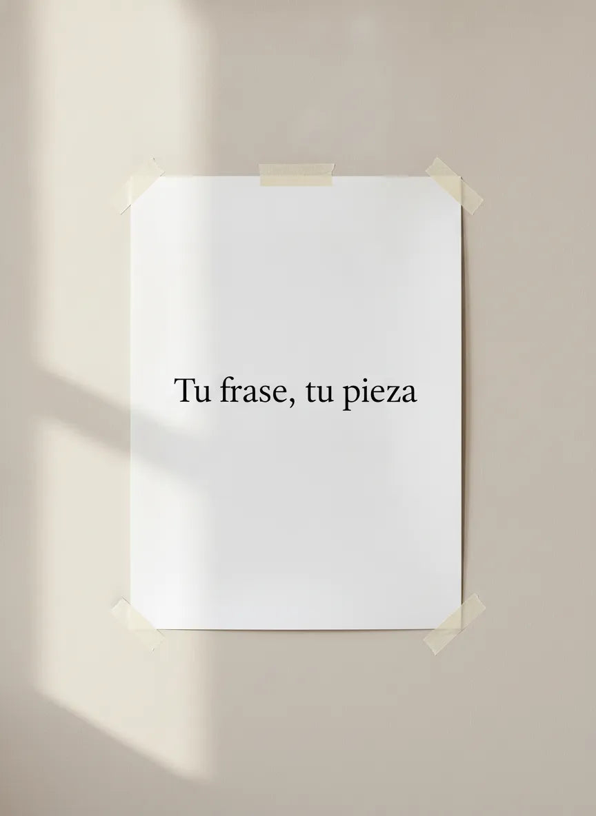Poster personalizable | Tu frase, tu pieza