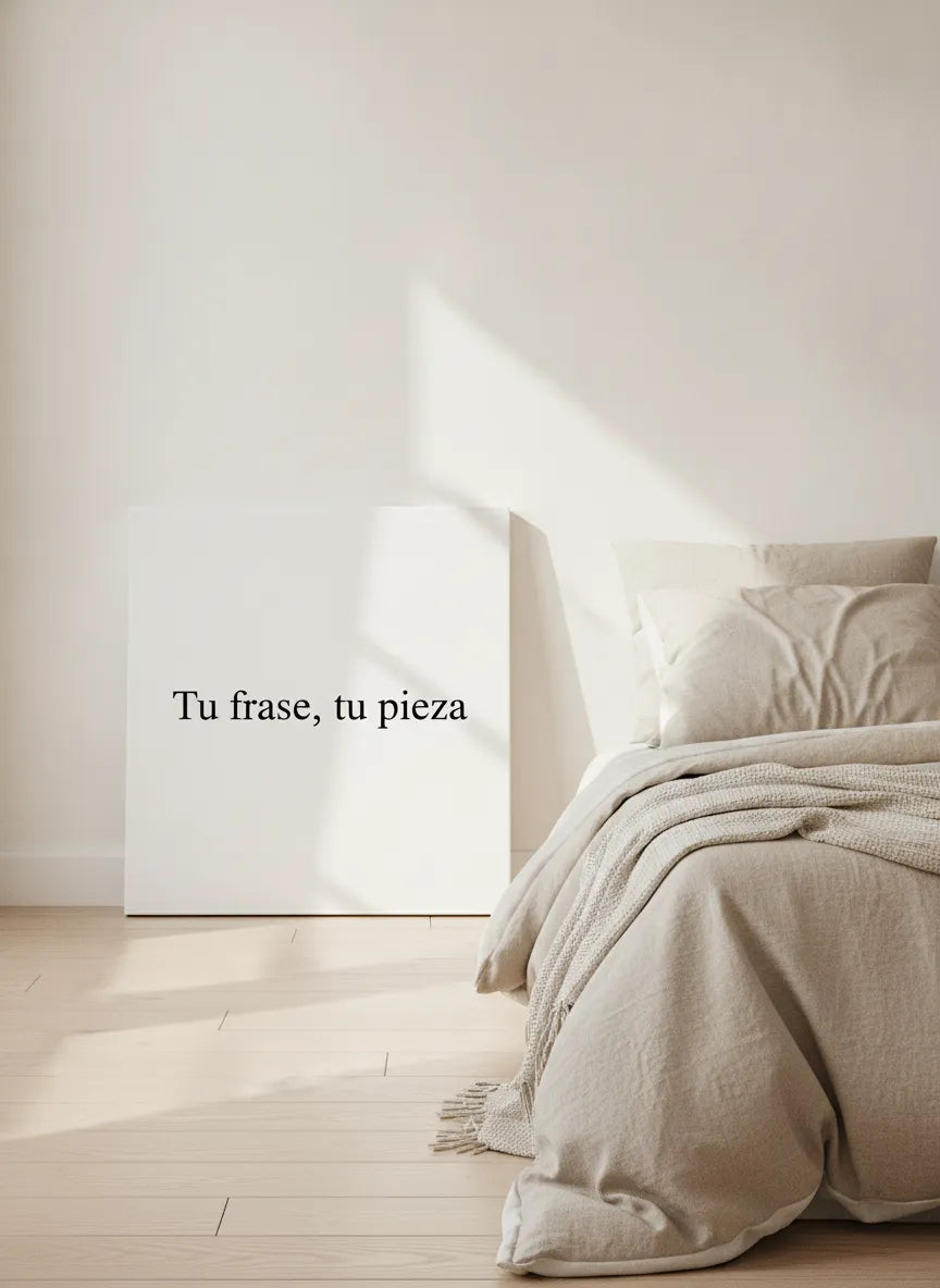 Lienzo personalizable | Tu frase, tu pieza