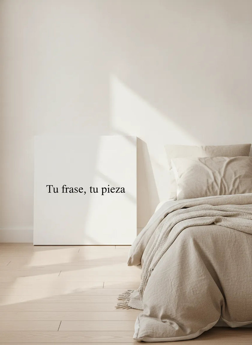 Lienzo personalizable | Tu frase, tu pieza