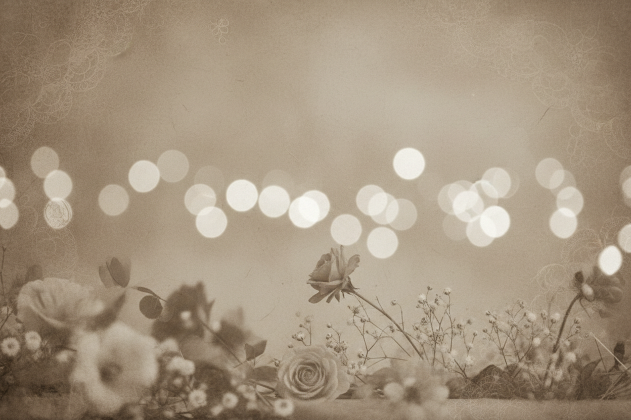 Fondo romantico tono sepia